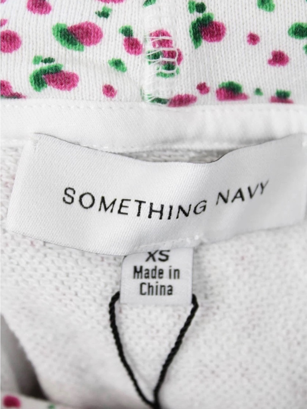 Something Navy ‘Rachel’ Hoodie Sweatshirt in Floral Print Size XS - Picture 4 of 7